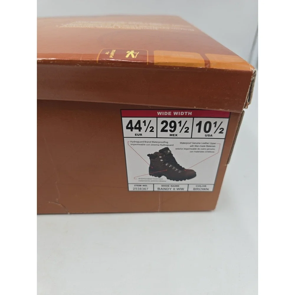 Ozark Trail Bandy II Men's Hiking Boots 10.5 W Dark Brown Leather Waterproof